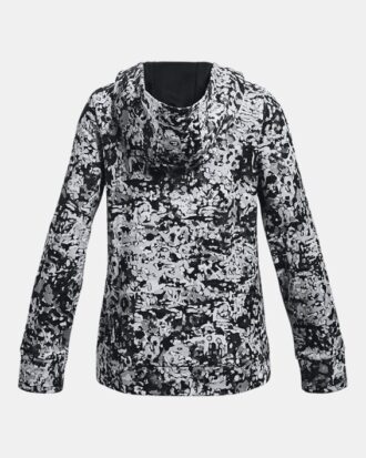 Armour Fleece®-hoodie med tryck för flickor
