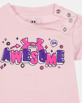 Awesome Logo Newborn Bodysuit & Woven Microfiber Shorts Set