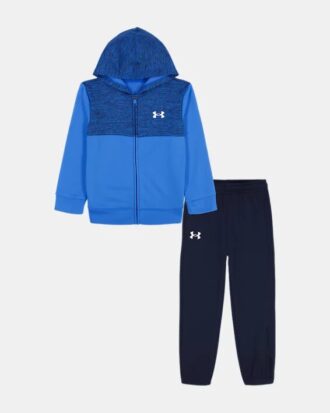 Colorblock-set med zip-up-hoodie för småbarn