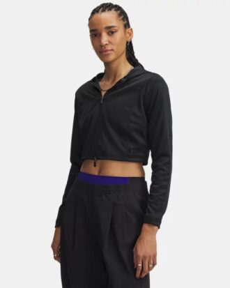 Courtside Dazzle hoodie med hel dragkedja