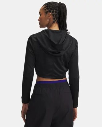 Courtside Dazzle hoodie med hel dragkedja