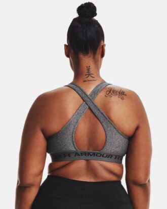 Crossback Mid Heather Sports Bra