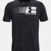 Fast T-shirt med tryck på vänster bröst