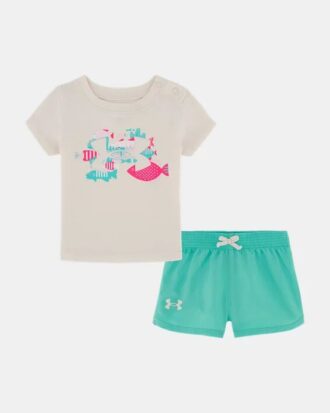 Fish Logo Shorts Set för nyfödda