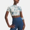 HeatGear® Printed Crop Mock Short Sleeve
