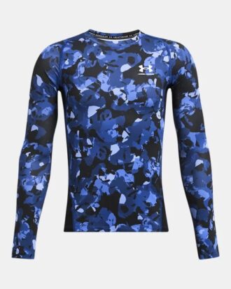 HeatGear®-tryckt långärmad tröja