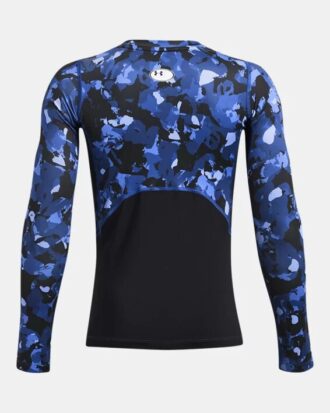HeatGear®-tryckt långärmad tröja