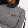 Houndstooth stickad trackjacka