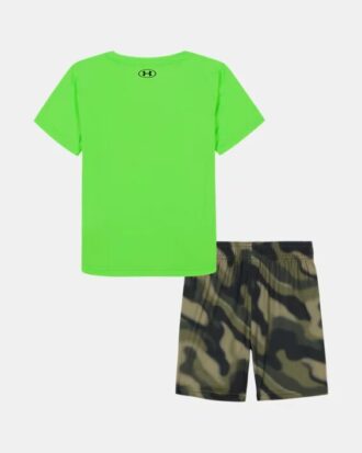Hyper Tech Printed Little Shorts Set