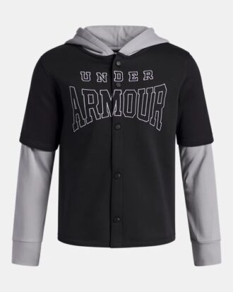 Icon Fleece Button-Down Hoodie