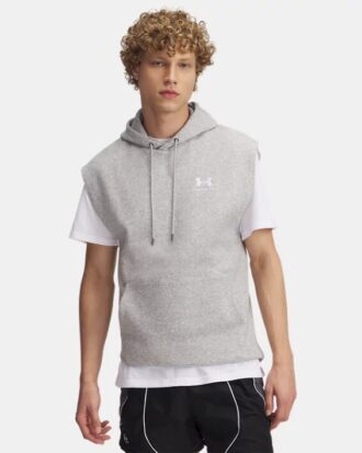 Icon fleece-hoodie utan ärmar