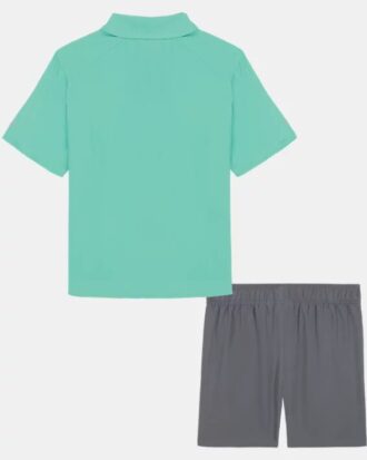 Plain Weave Fish Little Shirt & Shorts Set