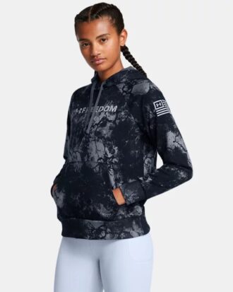 Rival Freedom tryckt hoodie