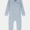 Stripe Polo Newborn Coverall