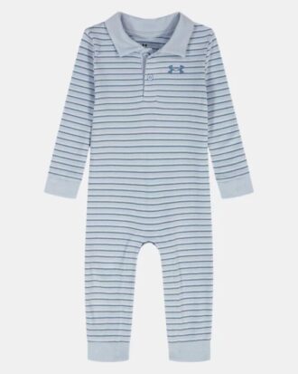 Stripe Polo Newborn Coverall