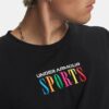 Tjock kortärmad tröja med sportmotiv