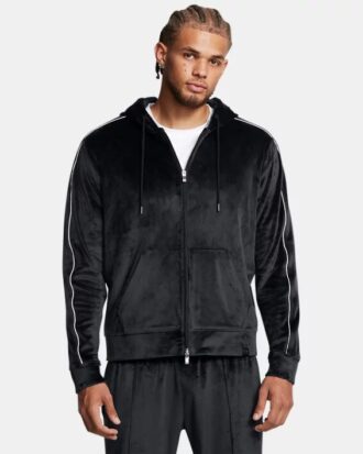 Velour Full-Zip Hoodie