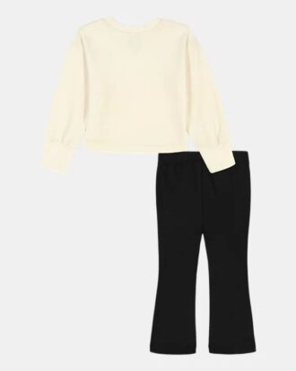 Velour-set med utsvängda byxor för spädbarn